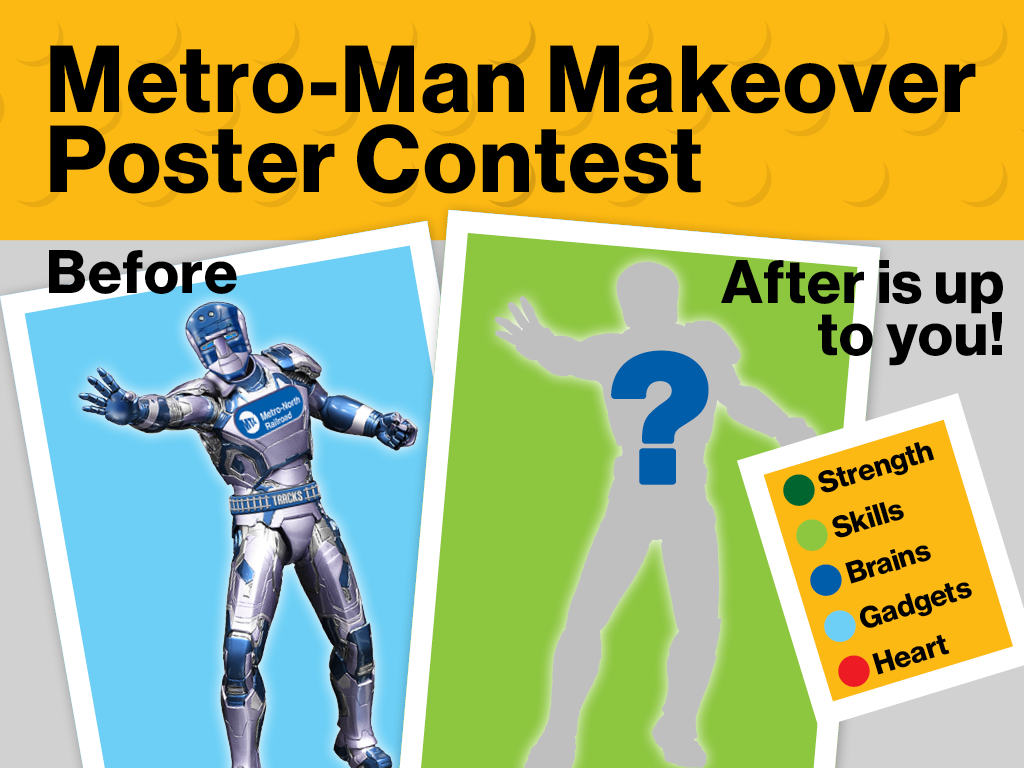 2022 Rail Safety Week Metro Man Costume Design Poster Contest