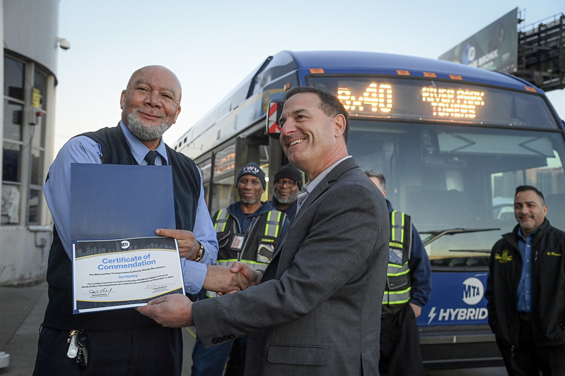 PHOTOS AND VIDEO: MTA Commends Bus Operator Who Led Riders to Safety Following Bronx Building Collapse