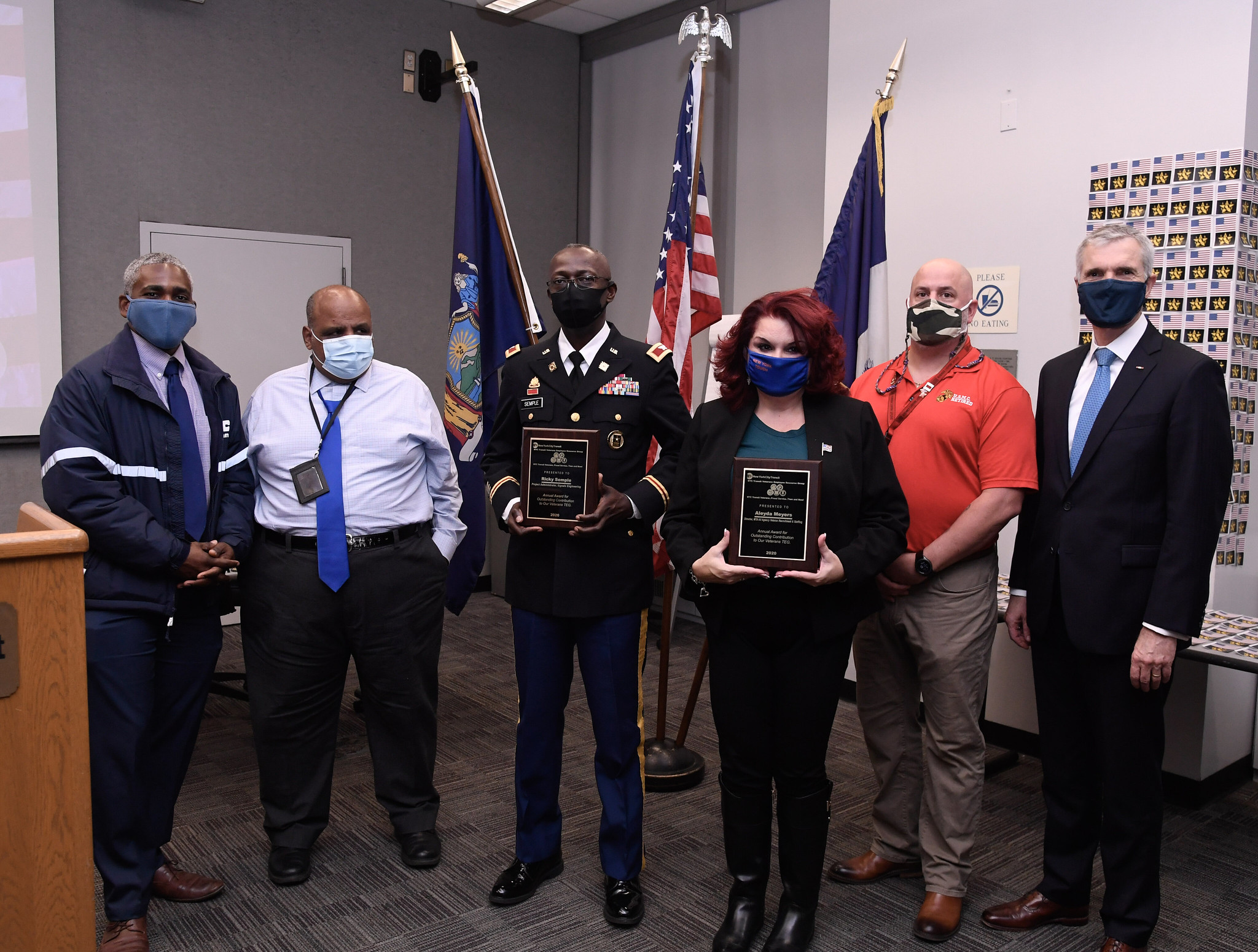 mta honors employees who served in the u.s. military