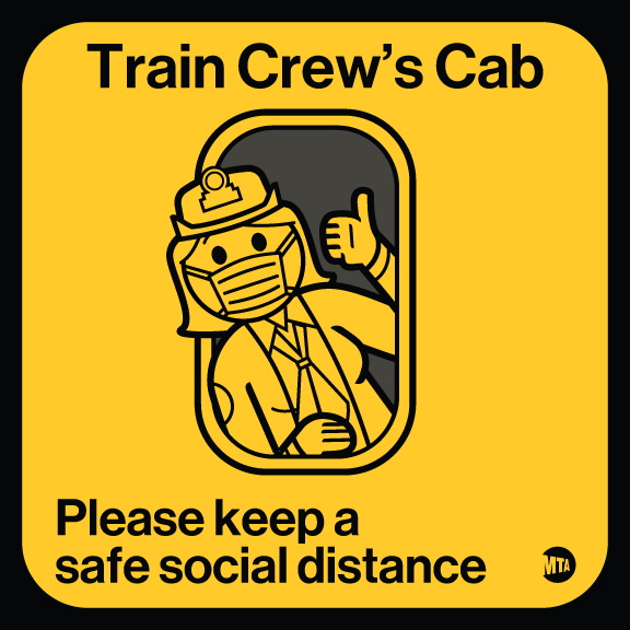 PHOTOS and VIDEO: MTA Installs Social Distancing Decals to Help Protect Workforce