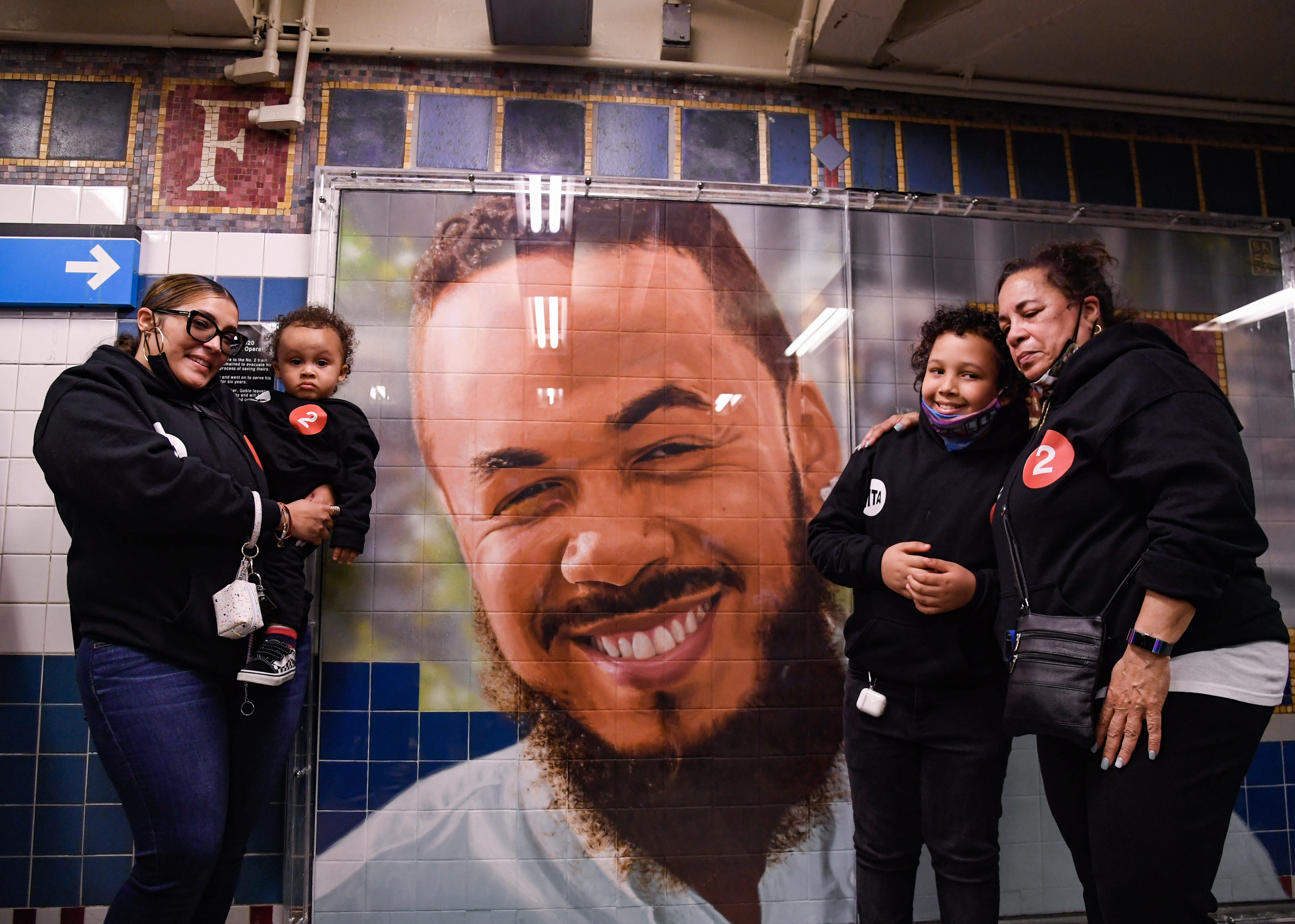 MTA New York City Transit Unveils Memorial Mural and Plaque To Honor Garrett Goble At Flatbush Avenue-Brooklyn College Station