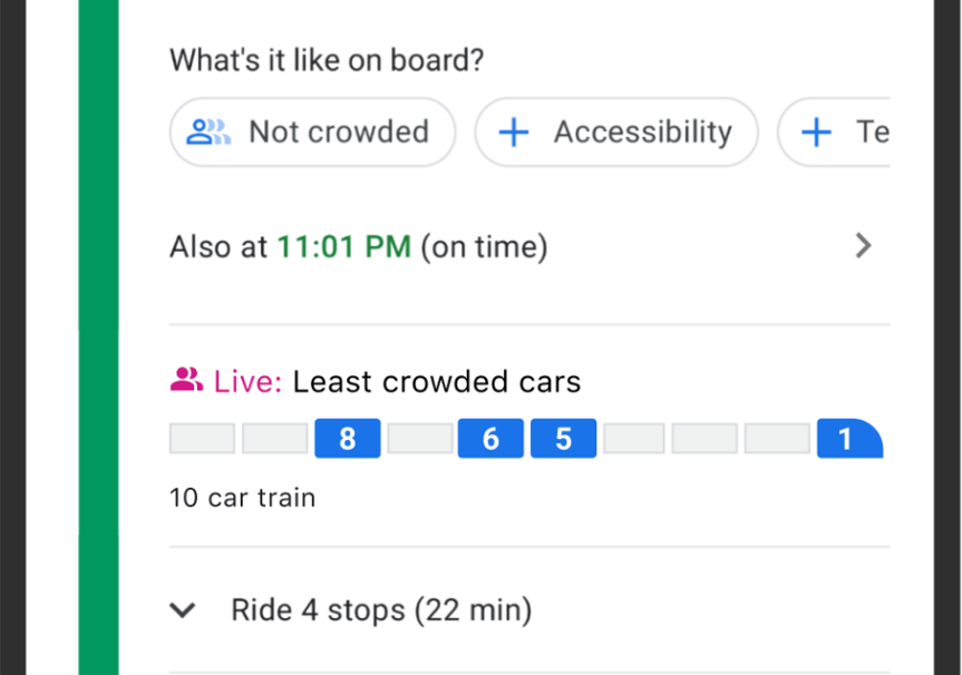 Metro-North’s Seating Availability Tracker Expands to Google Maps