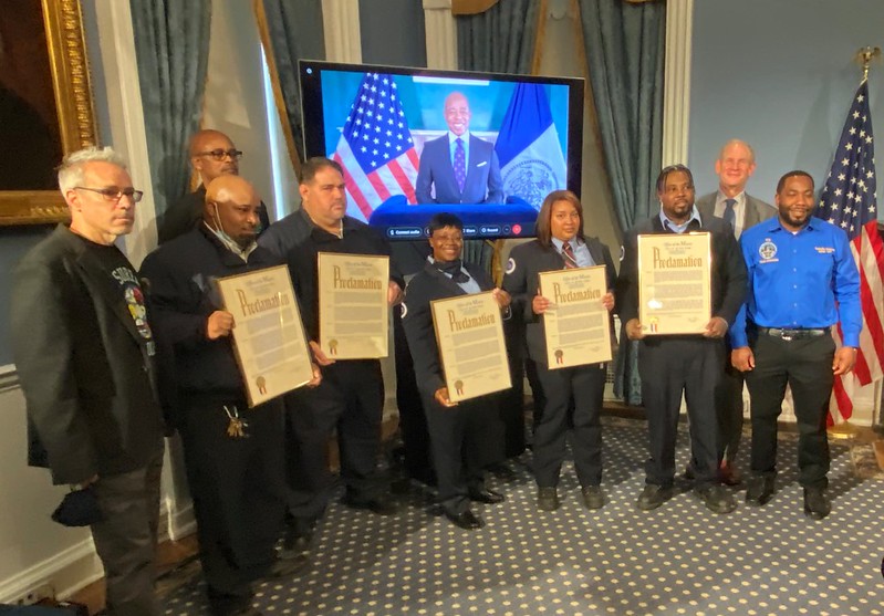 MTA Chair and CEO Lieber and Mayor Adams Honor Frontline Heroes from Brooklyn Subway Incident