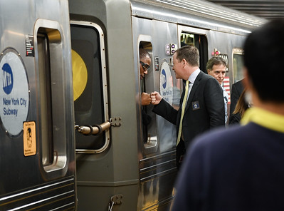 PHOTOS: NYC Transit President Davey Meets Customers and Celebrates the 118th Anniversary of the Subway 