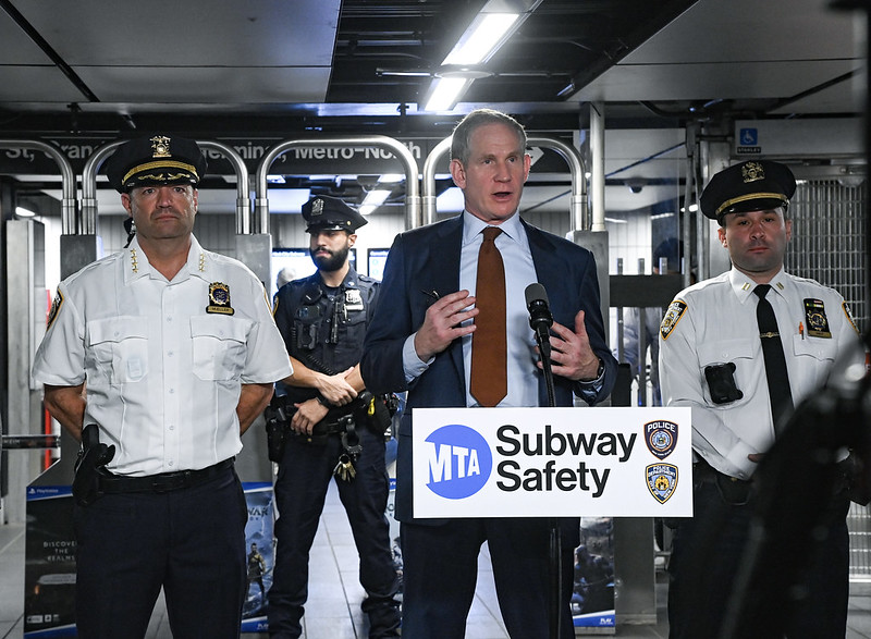 PHOTOS: MTA Chair and CEO Lieber Tours Grand Central Subway Station