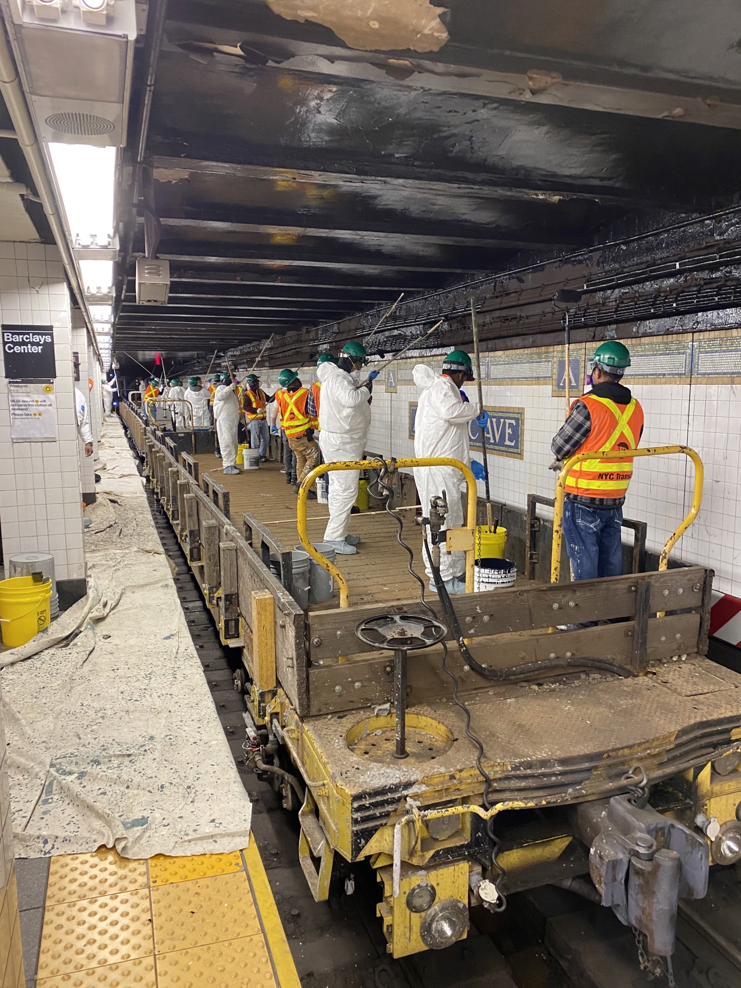 The Metropolitan Transportation Authority (MTA) today announced crews have completed renovation of the Atlantic Av-Barclays Center BQ subway station in Brooklyn as part of New York City Transit’s Re-NEW-vation campaign to bring targeted resources to rebuild components of the station within a 55-hour window. 