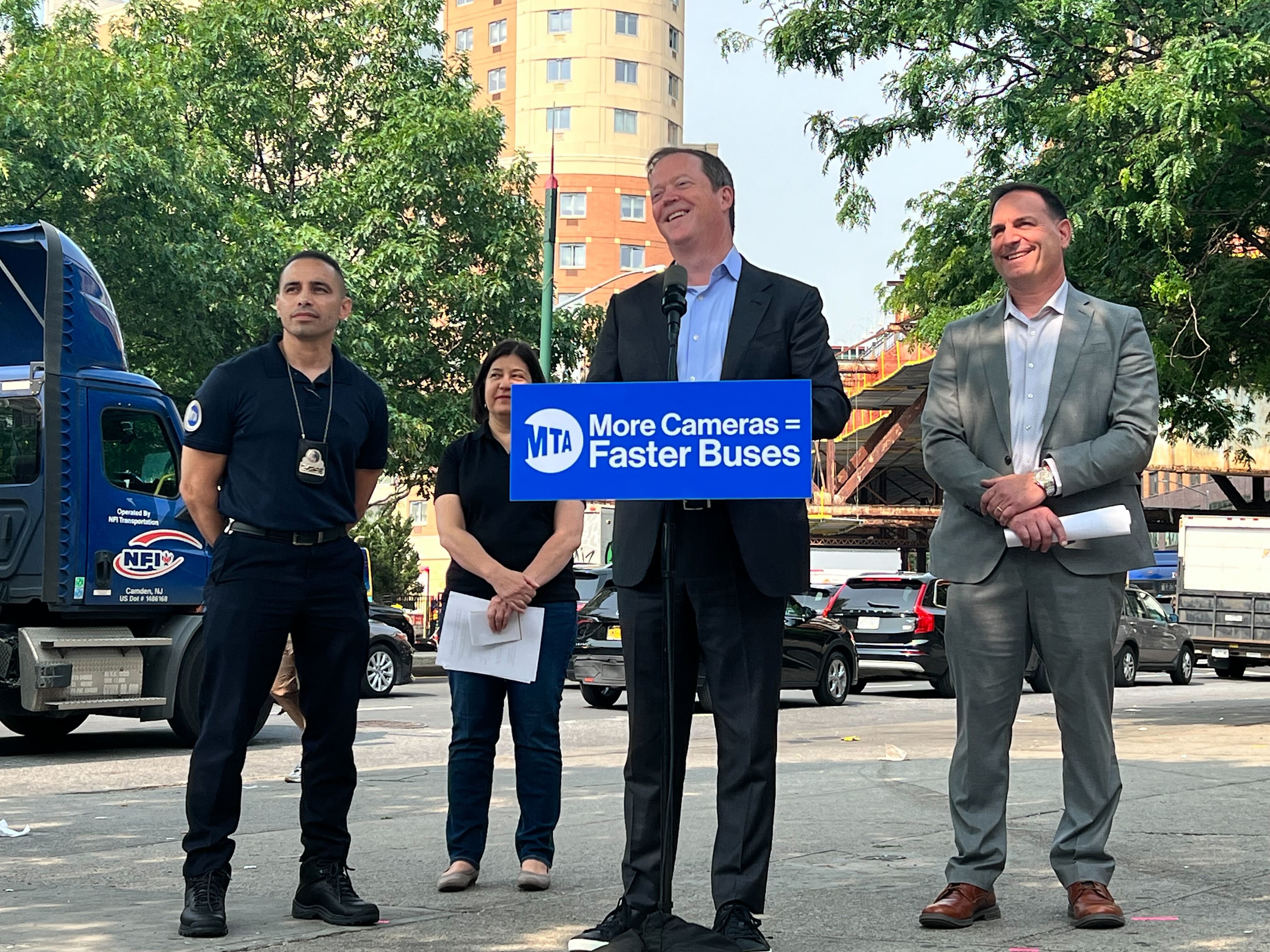 The MTA announced it activated automated bus lane enforcement (ABLE) cameras on the Bx36 bus route in the Bronx.