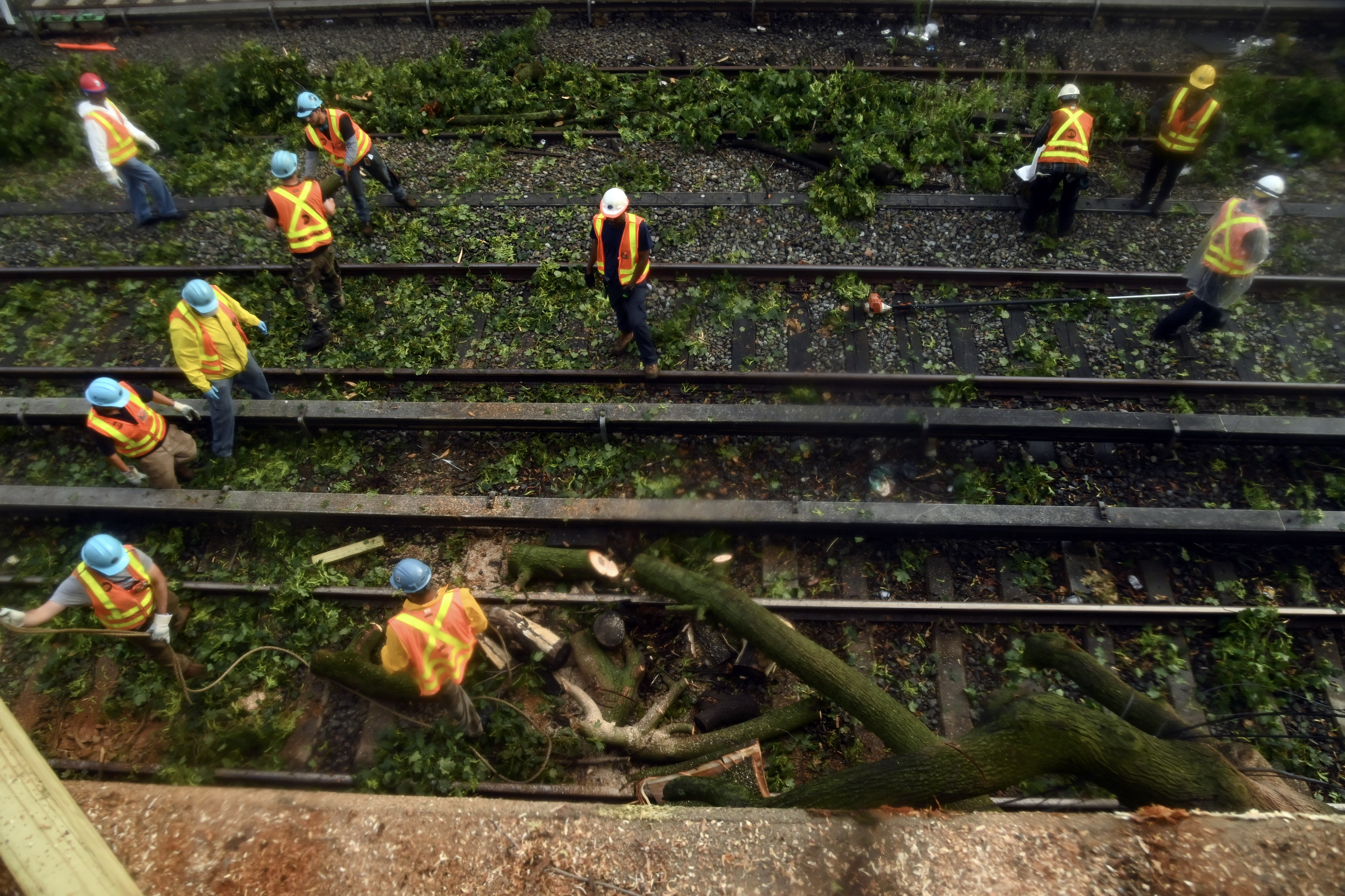 Workers on Tracks