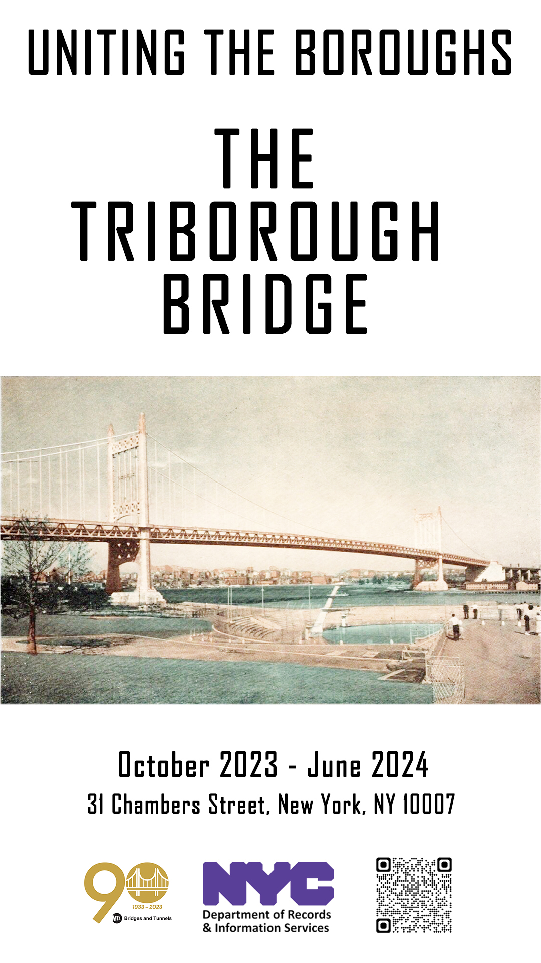 MTA Bridges and Tunnels Announces Triborough Bridge Exhibit at Municipal Archives 