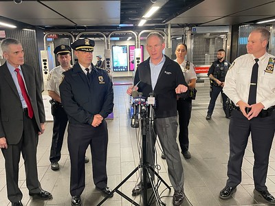 MTA Leadership and Police Chiefs View Safety Protocols in the Transit System 